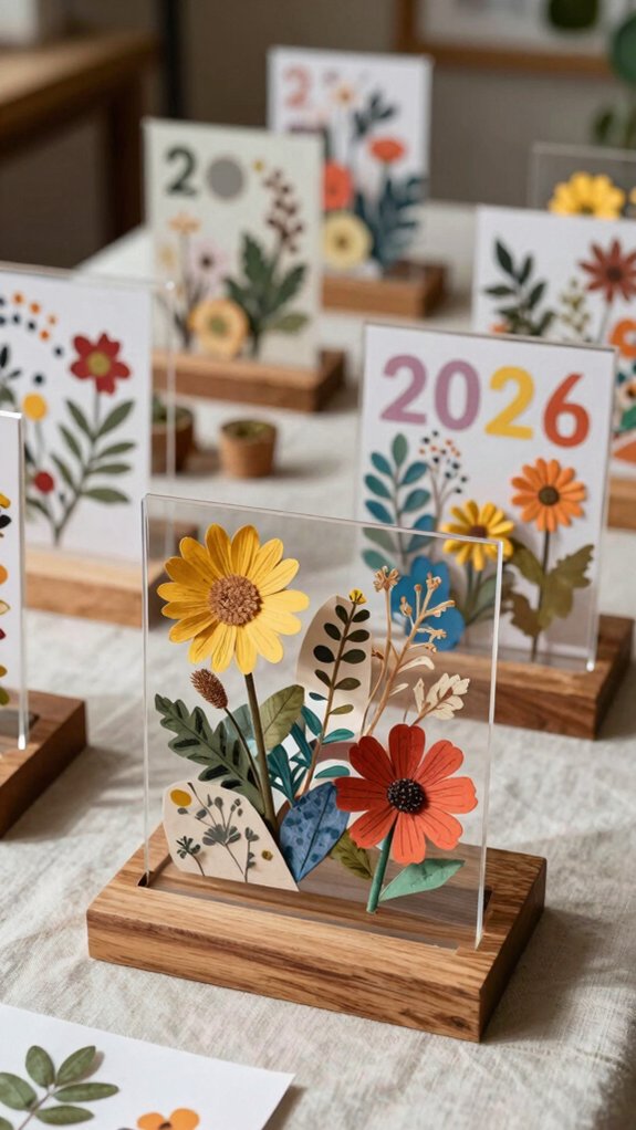 heirloom layered paper shadowboxes