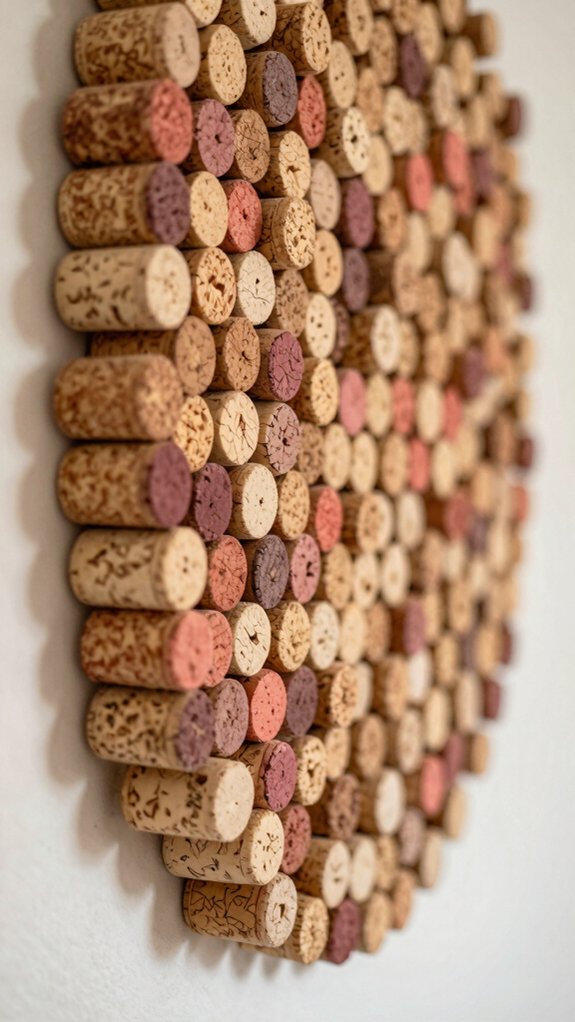 15 Wall Hanging Ideas Made From Everyday Waste Materials 10 hot glue cork wall accent