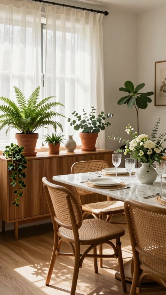 indoor dining plant styling tips
