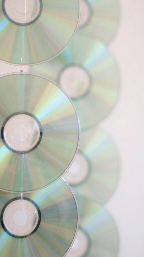 14 DIY CD Art Ideas That Give Old Discs a Stunning Second Life 3 iridescent cd sun catcher