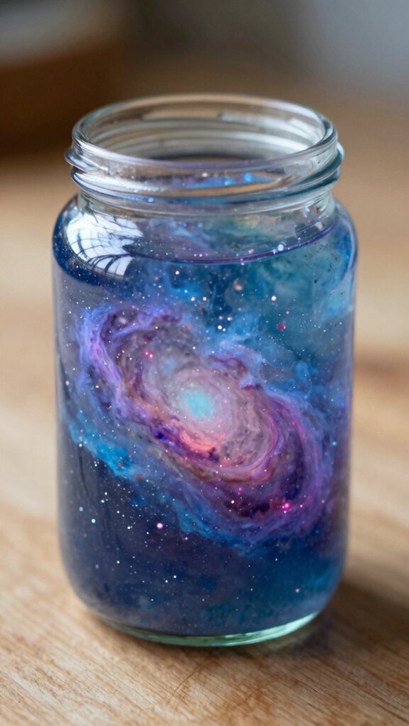 13 Galaxy Jar DIY Ideas Kids Will Love 10 kid safe glow galaxy jar