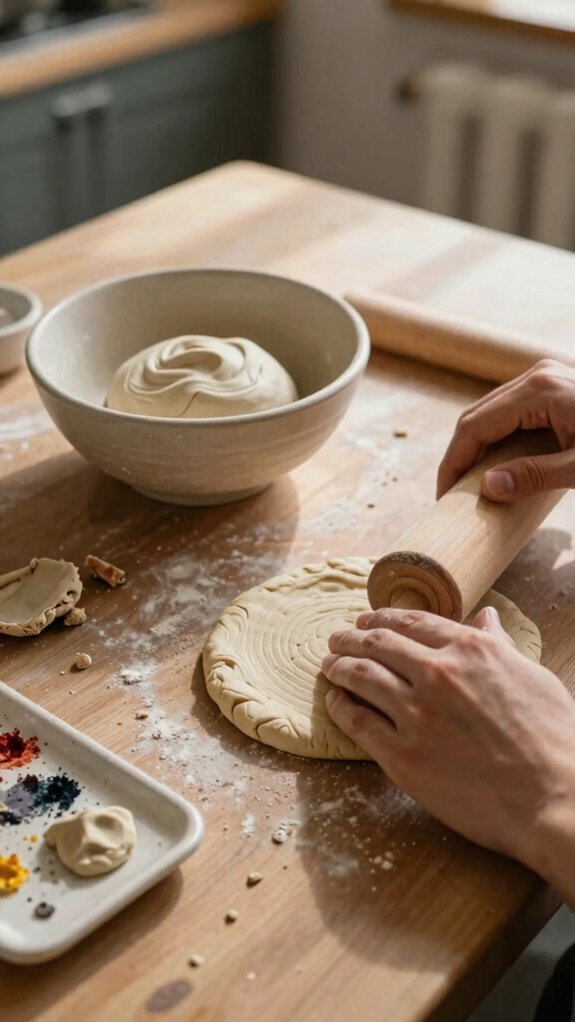 DIY Air Dry Clay Recipe With Ingredients You Already Have 6 knead clay until smooth