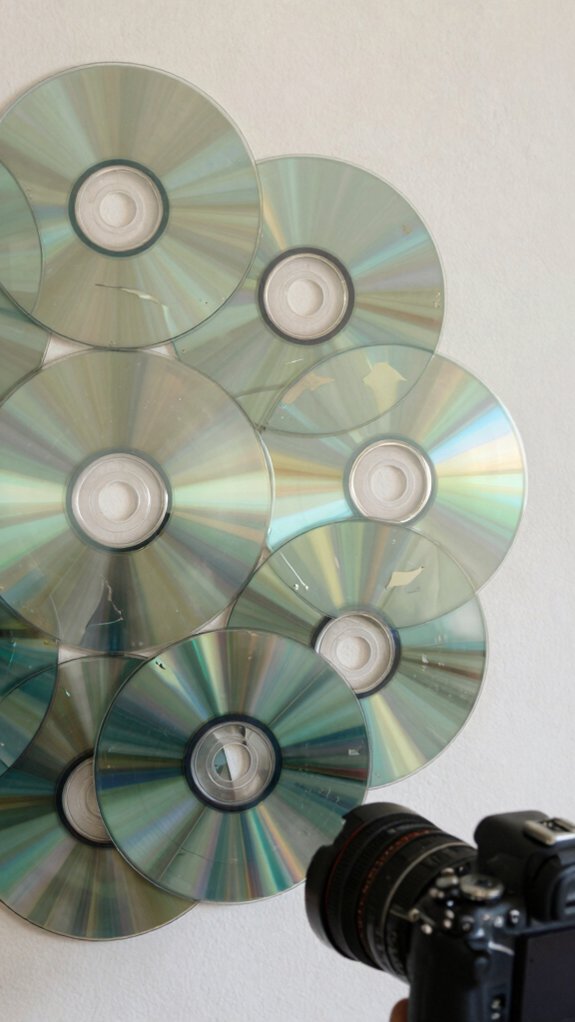 layered mandala cd wall art