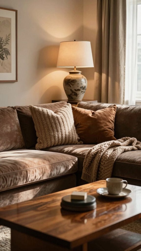 19 Cozy Living Room Ideas Inspired by Designer Homes 2 layered warm light ambiance