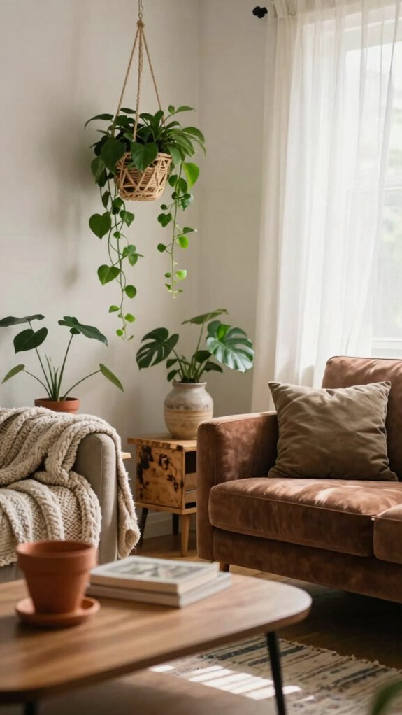 17 Cozy Living Room Ideas You’ll Never Want to Leave 10 low maintenance indoor greenery tips