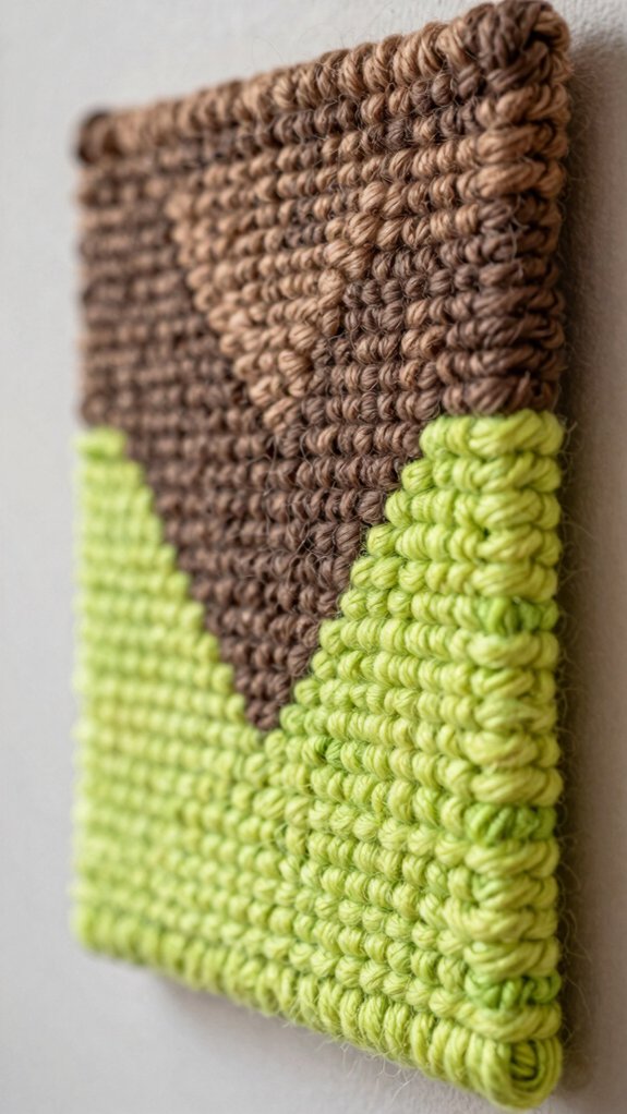 16 Art Projects for Teens That Feel Creative and Modern 4 low mess textured yarn wall art