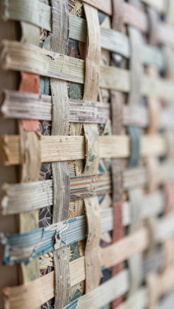14 Upcycling Art Projects That Turn Everyday Waste Into Decor 3 magazine paper weaving craft