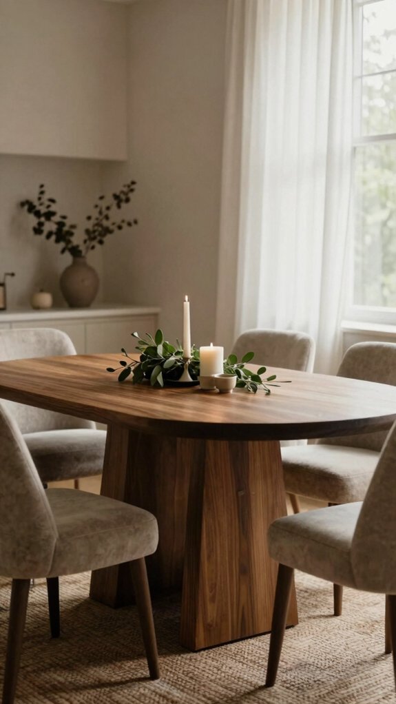 marble centerpiece dining table