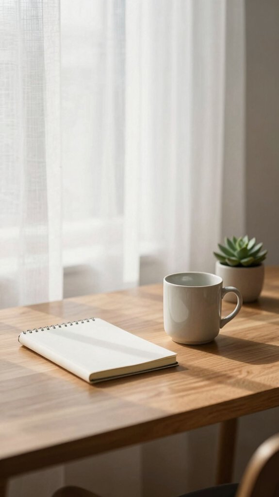minimal desk neat cords