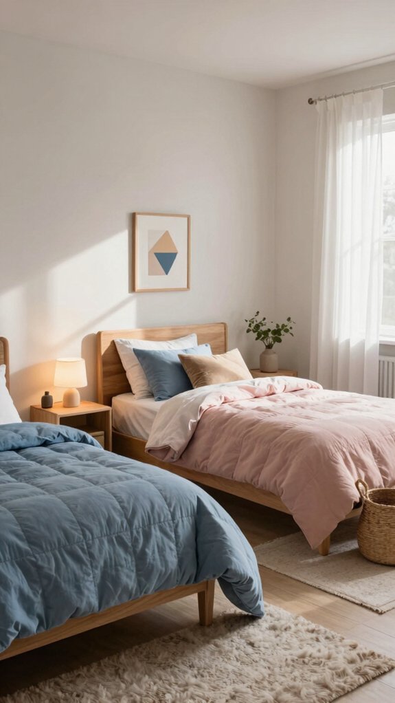 Shared Bedroom Ideas That Give Every Child Their Own Space 7 mirrored personal touches