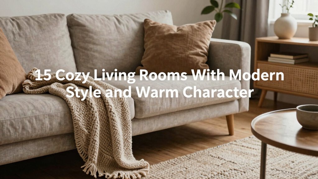 15 Cozy Living Rooms With Modern Style and Warm Character 4 modern cozy living room warmth