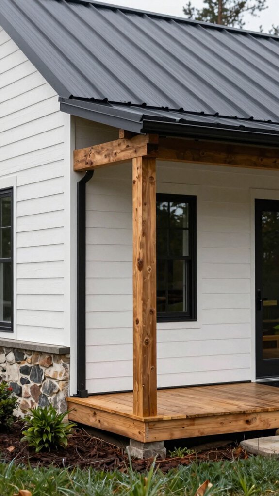 How to Design a Modern Farmhouse Exterior From the Ground up 12 modern farmhouse rustic balance