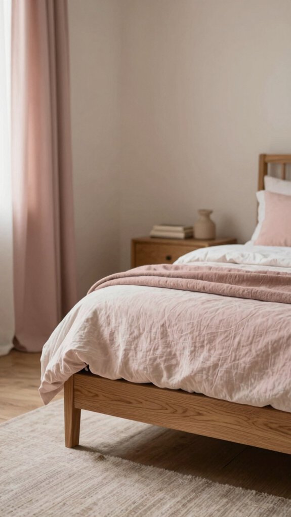 15 Bedroom Color Combinations Designers Never Get Tired Of 13 muted blush oak bedroom calm