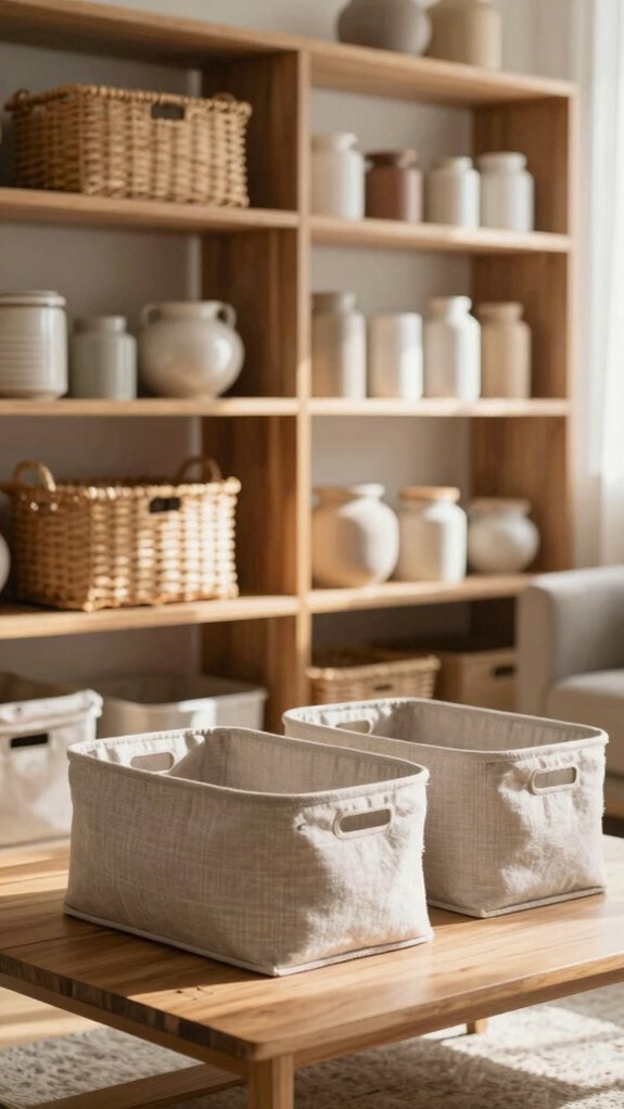 19 Home Organization Hacks That Make Your House Look Instantly Tidier 5 neutral bins clear labels calm