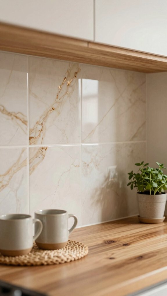peel and stick mosaic backsplash upgrade