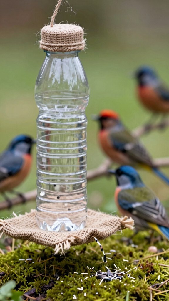 16 Useful Recycled Crafts That Turn Waste Into Something Beautiful 15 plastic bottle bird feeder