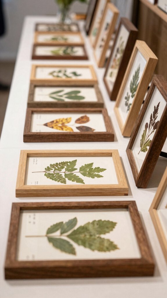 pressed botanical frames artwork