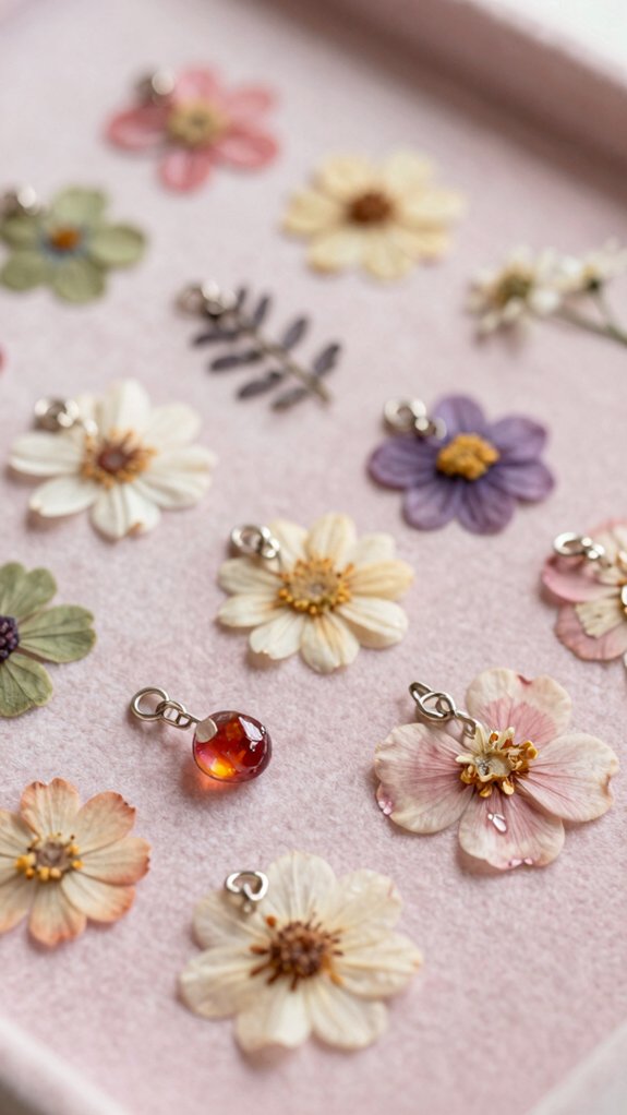 pressed flower charm magic
