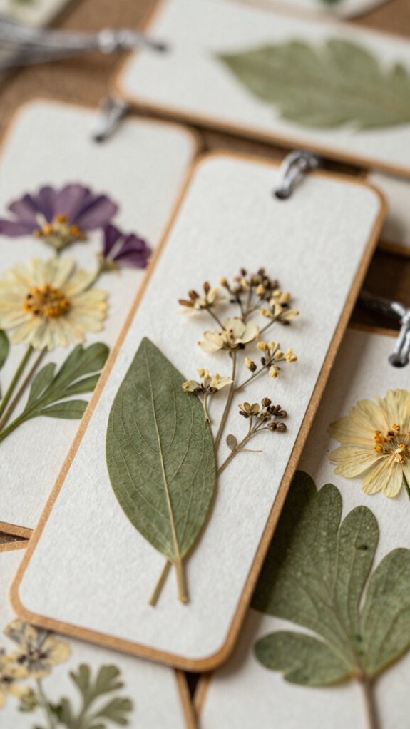 17 Handmade Products to Sell That Customers Love 7 pressed petal gift bookmark set
