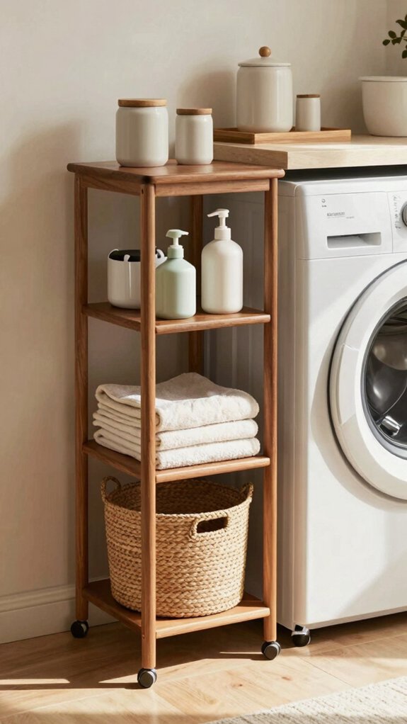 17 Home Organization Hacks That Make Everyday Life Easier 8 roll out multi shelf storage