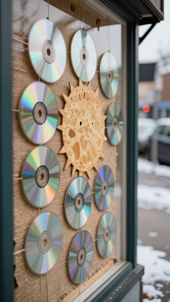 seasonal cd cover window display
