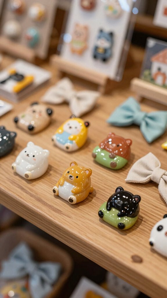 shiny custom resin fridge magnets