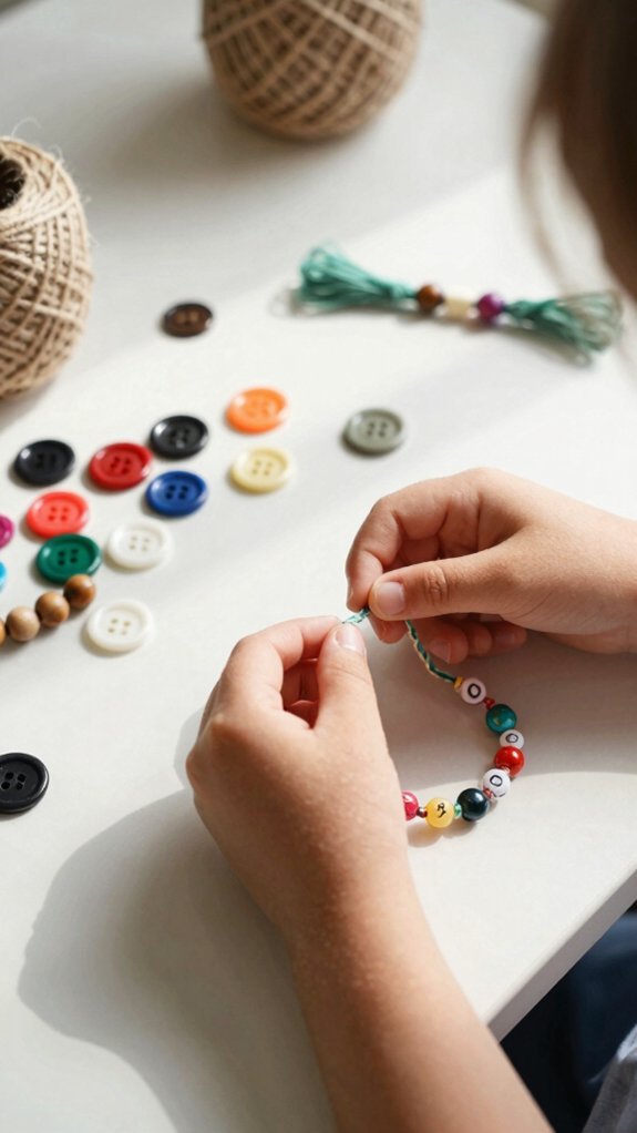 13 Retro Crafts for Kids Inspired by Old-School Fun 3 square knot friendship bracelet tutorial