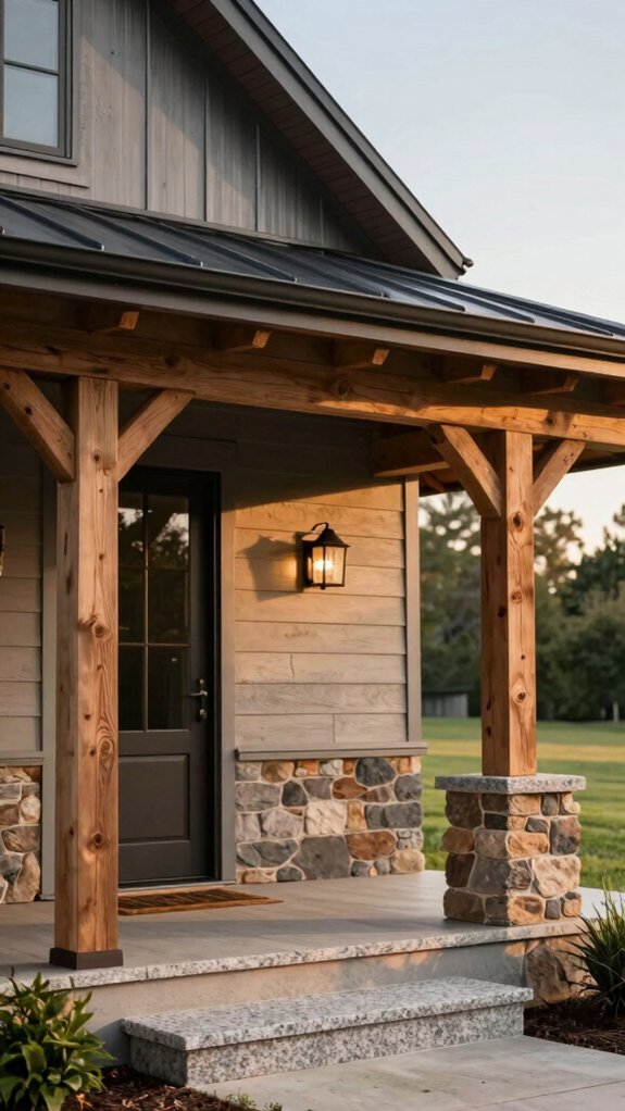 standing seam metal roof accents