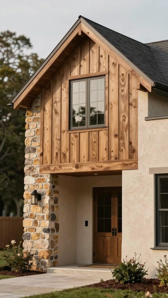 stone and board and batten