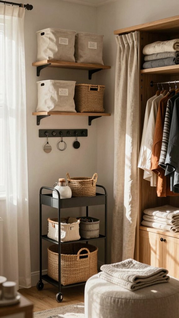 Home Organization Hacks for Small Spaces That Actually Work 13 store seasonal decor in basement