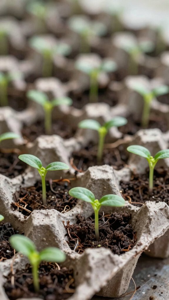 16 Useful Recycled Crafts That Turn Waste Into Something Beautiful 11 upcycle egg carton seedlings