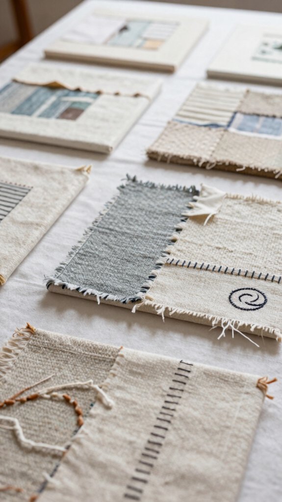 14 Upcycling Art Projects That Turn Everyday Waste Into Decor 9 upcycled fabric collage decor