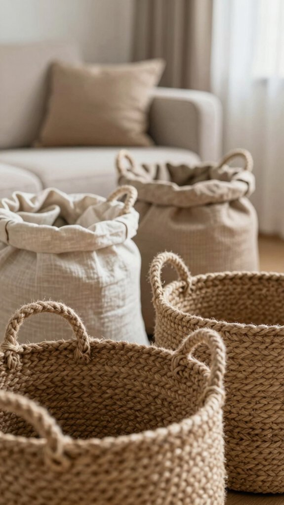 12 Beautiful Baskets You Can Make Yourself 2 upcycled fabric rope basket