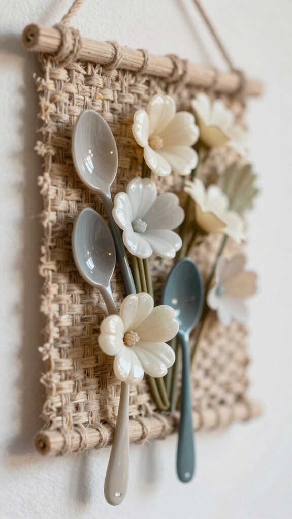 15 Wall Hanging Ideas Made From Everyday Waste Materials 5 upcycled plastic spoon wall flowers