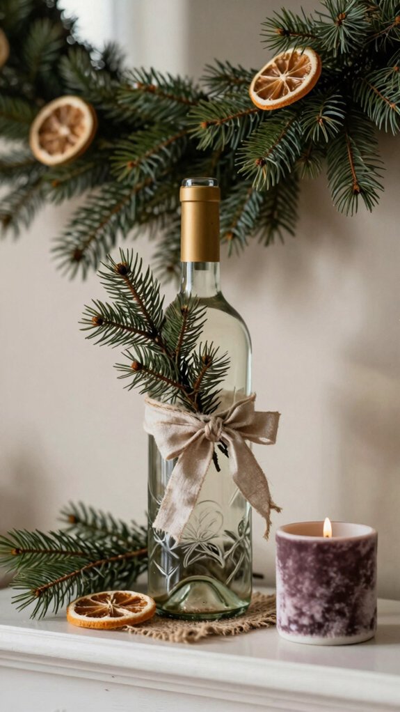 14 Wine Bottle DIY Crafts That Look Surprisingly Elegant 14 upcycled seasonal wine bottle mantels