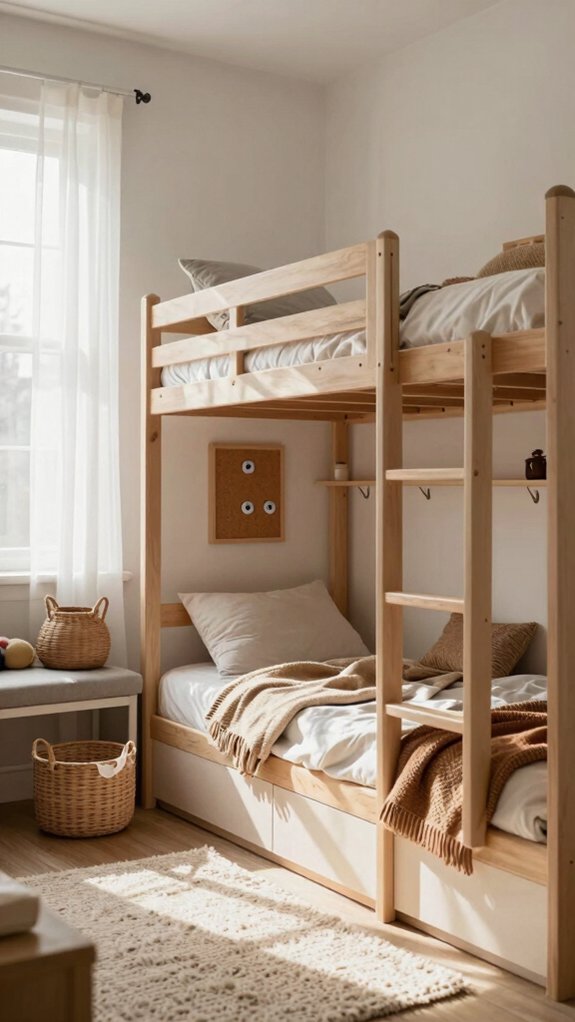 Shared Bedroom Ideas That Give Every Child Their Own Space 8 use wall vertical storage