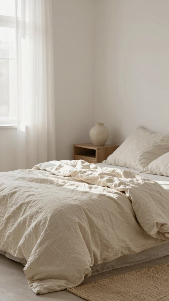 Bedroom Color Schemes That Feel Calm Morning and Night 2 warm cozy creamy bedroom lights