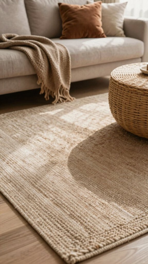 17 Cozy Living Room Ideas You’ll Never Want to Leave 8 warm underfoot rug layering