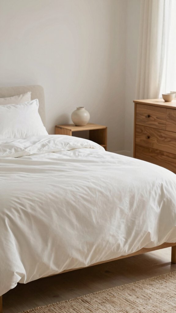 15 Bedroom Color Combinations Designers Never Get Tired Of 2 warm white and natural oak