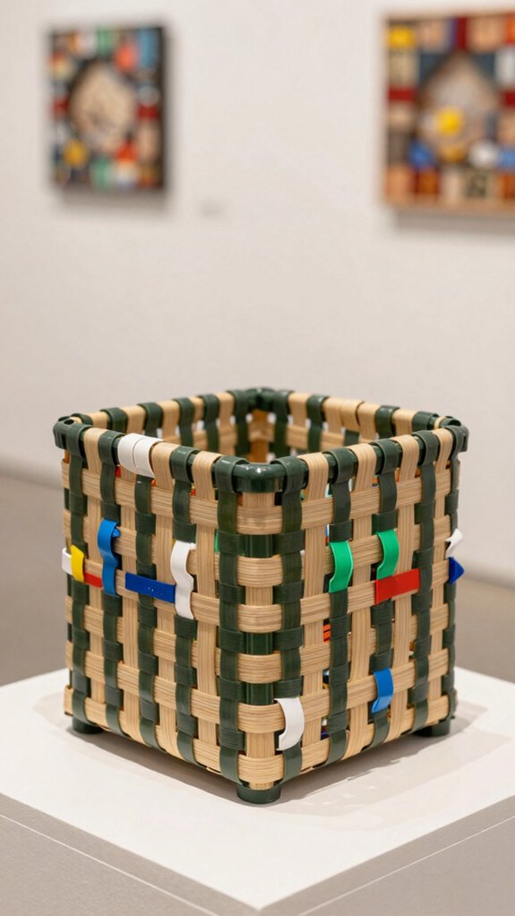 14 Upcycling Art Projects That Turn Everyday Waste Into Decor 10 woven plastic bag storage
