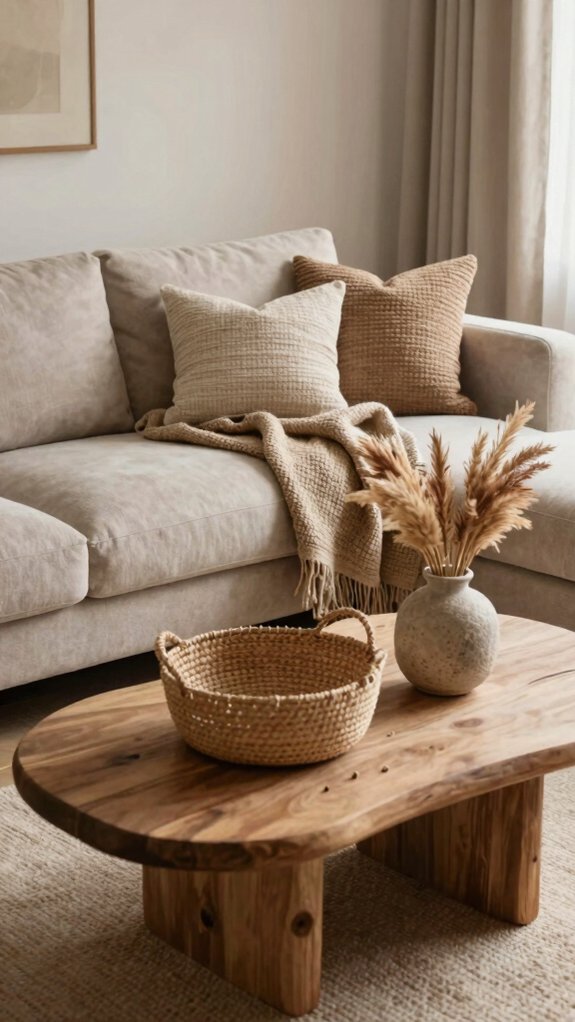 19 Cozy Living Room Ideas Inspired by Designer Homes 18 woven textures for cozy warmth