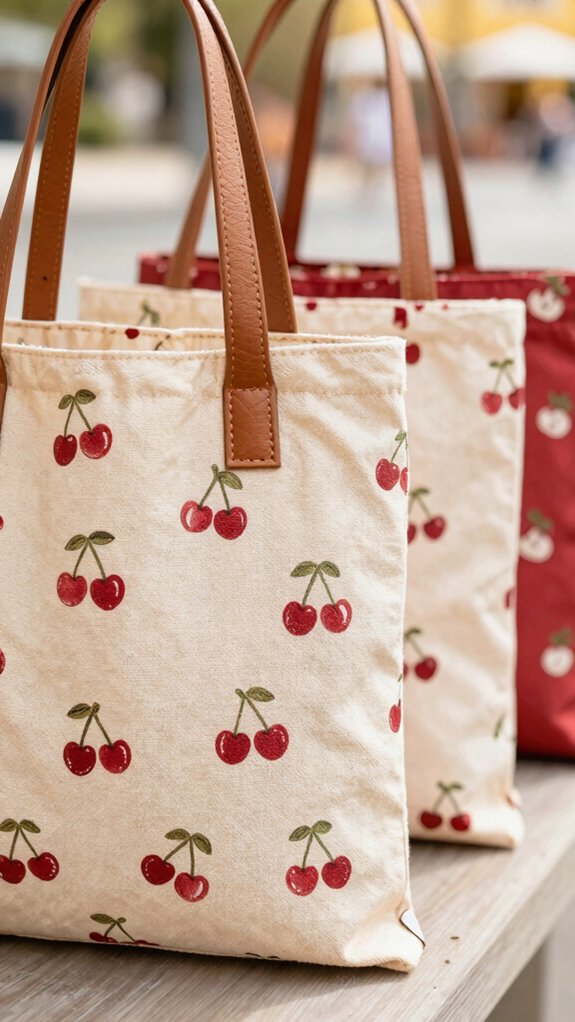 15 Cute Tote Bag Designs You’ll Want to Carry Every Day 3 zip duck bag for cherries