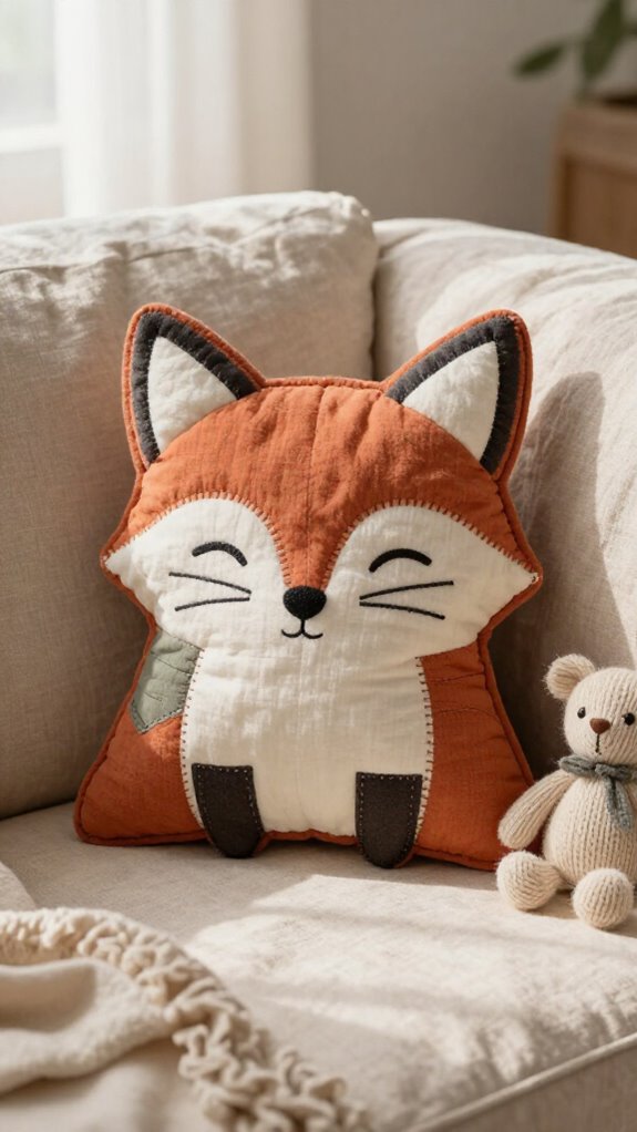 animal appliqu pillow tutorial