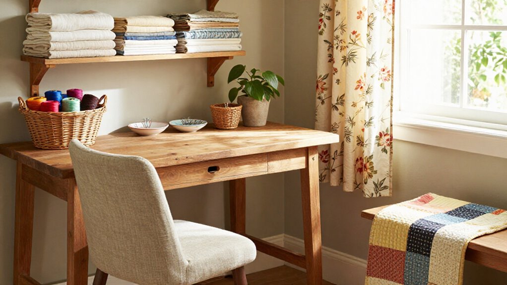 21 Sewing Room Decor Ideas That Make Your Craft Space Feel Beautiful 6 beautiful sewing room decor ideas