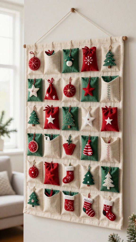 beginner fabric advent calendar