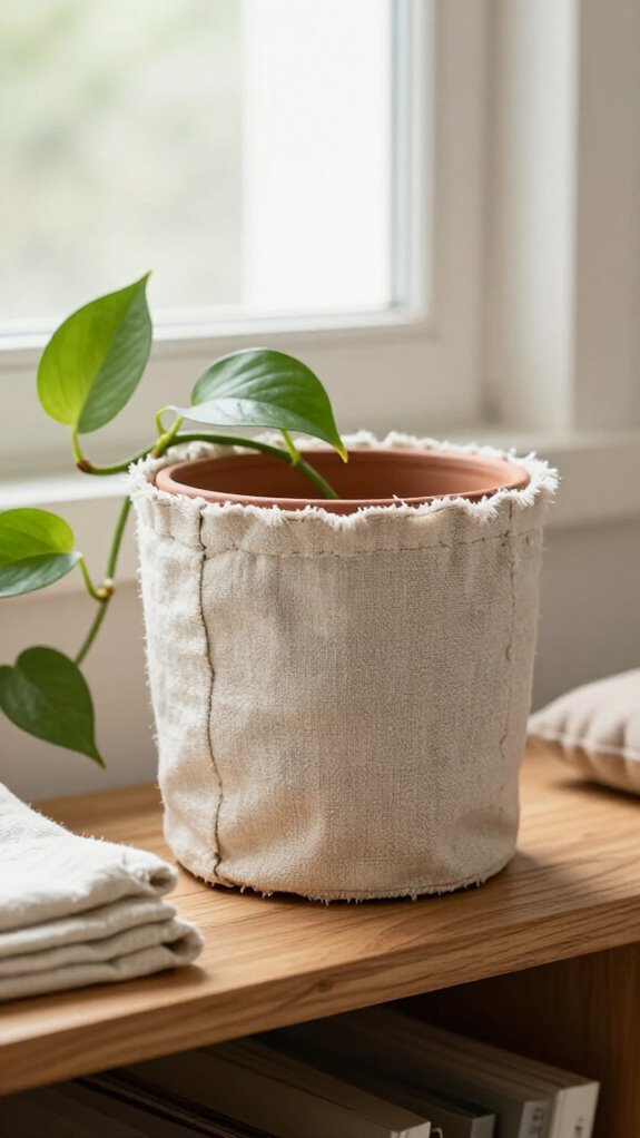 beginner friendly fabric pot cover