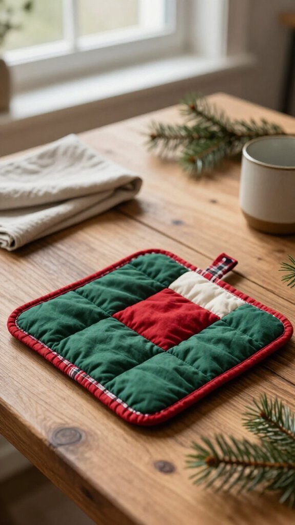 beginner holiday pot holders set