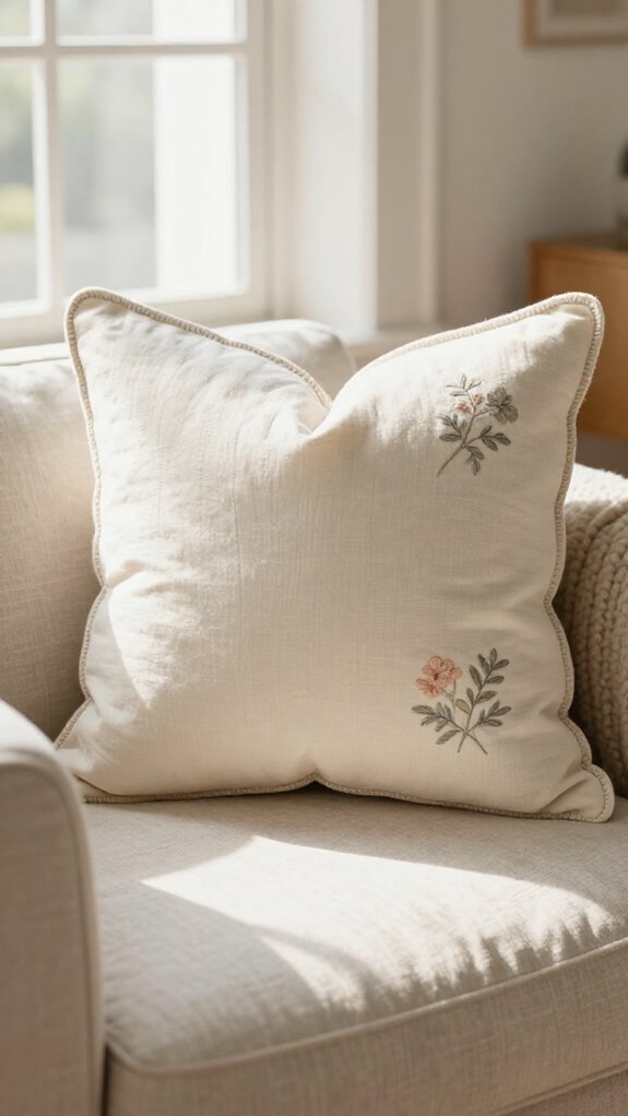 19 Sewing Pillow Ideas for a Cozy and Personal Home 6 beginner scalloped edge pillow