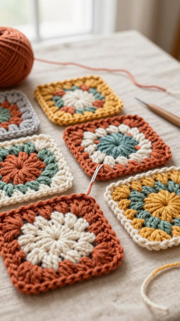 15 Beautiful Ways to Sew Granny Squares Together 8 bold raised seam granny join