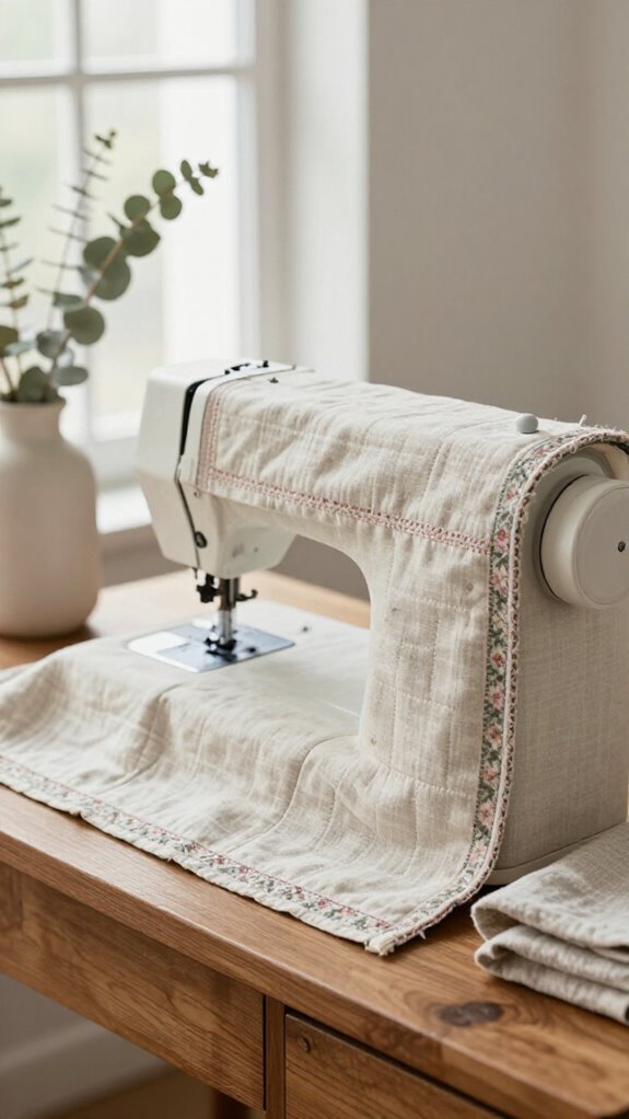 Sewing Machine Cover Ideas That Look Beautiful With Your Home Decor 22 calm simple stitching details